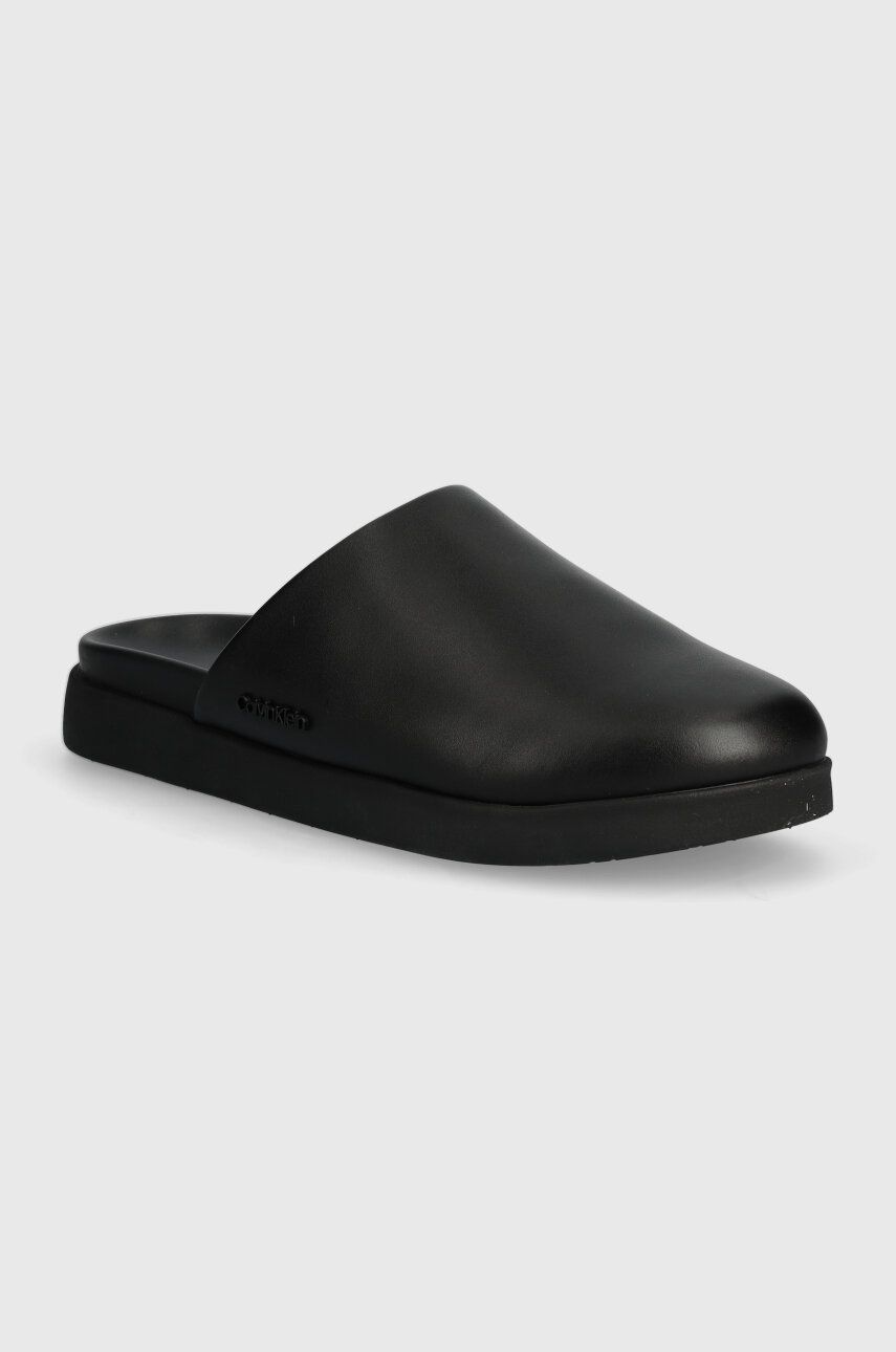 

Кожаные шлепанцы Calvin Klein MULE, черный