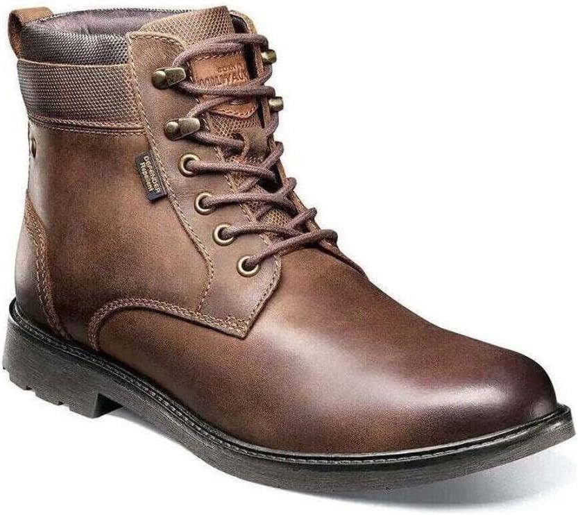 

Мужские кожаные ботинки Nunn Bush 1912 Plain Toe Chukka с шнуровкой и защитой Scotchguard, коричневый
