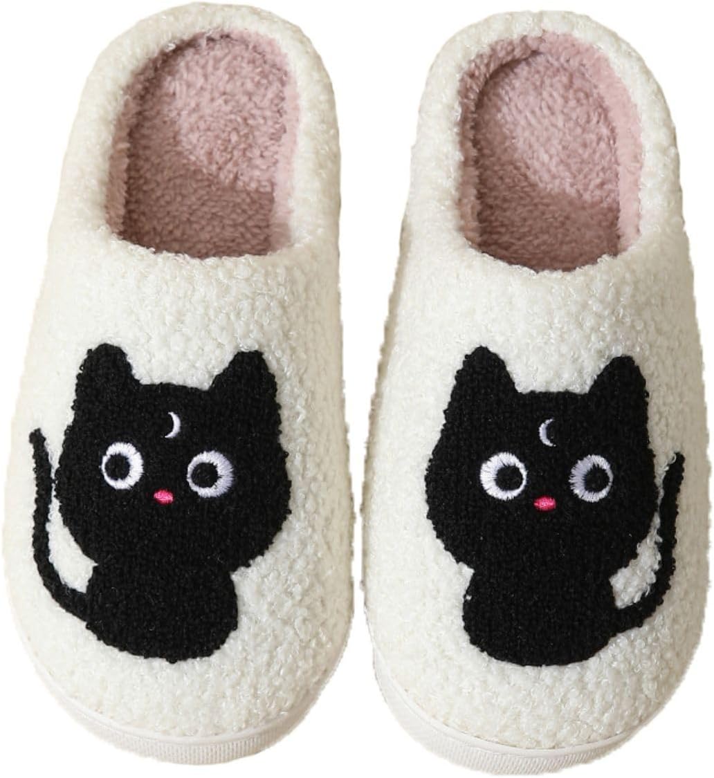 

Женские и мужские пушистые плюшевые тапочки GOURA CRISTATA - милые домашние тапочки с мультяшными животными - уютные теплые тапочки для дома и улицы с эффектом памяти, ретро стиль, тапочки, Cat