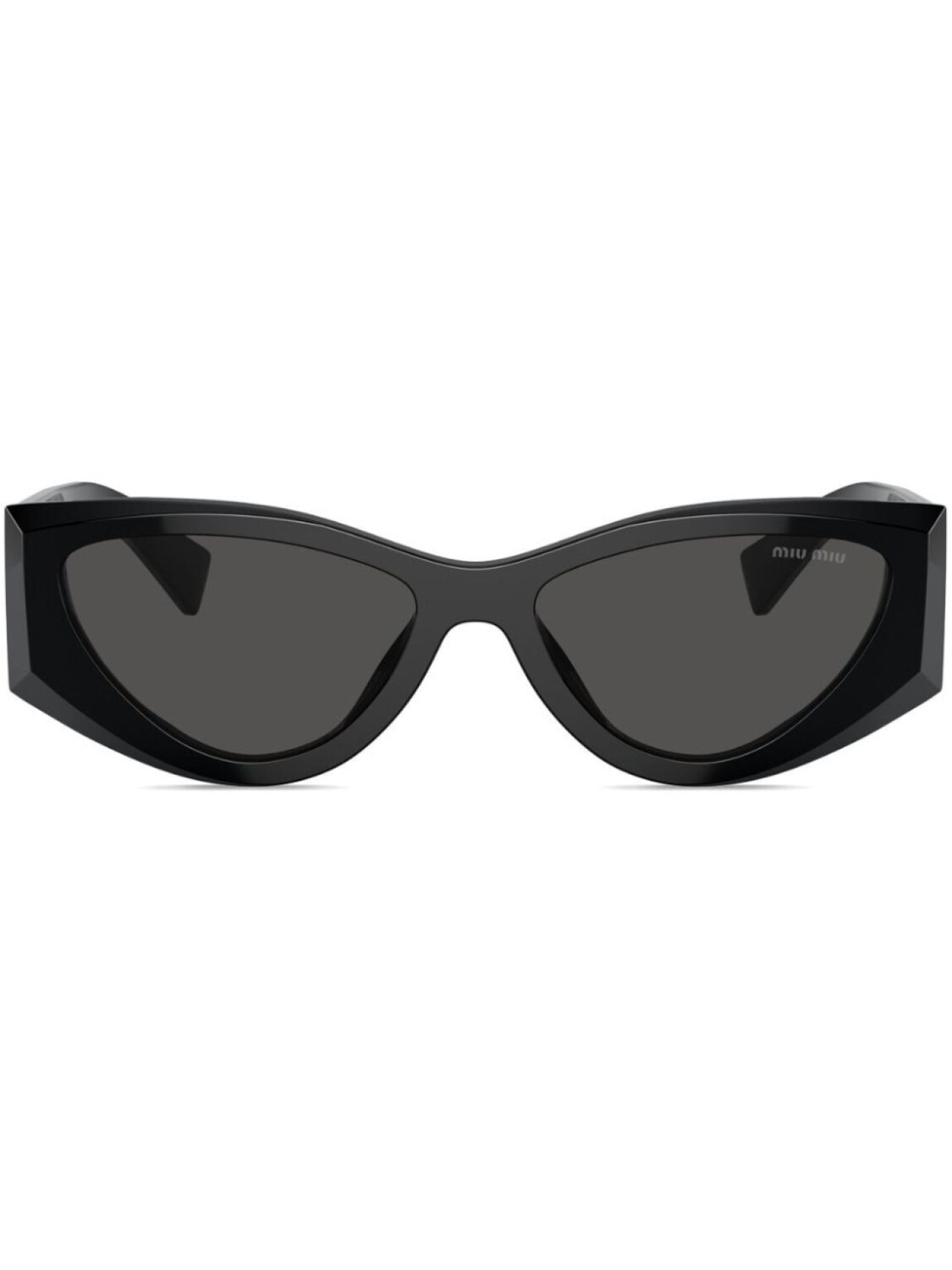 

Miu Miu Eyewear солнцезащитные очки с затемненными линзами, черный