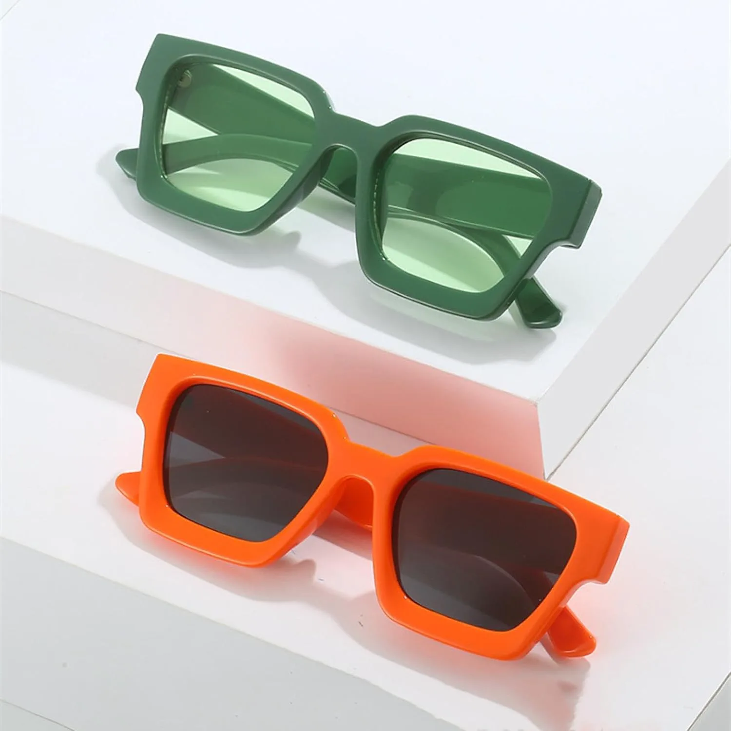 

Оправа для солнцезащитных очков маленького размера для мужчин и женщин, ретро, ​​унисекс, прямоугольная, зеленые, модные, роскошные, женские HHZZYVY, White Gray