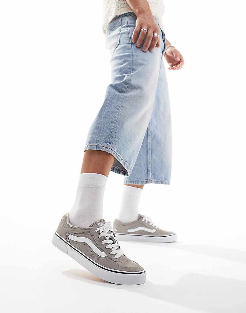 

Серо-белые кроссовки Vans Rowley, Белый, Серо-белые кроссовки Vans Rowley