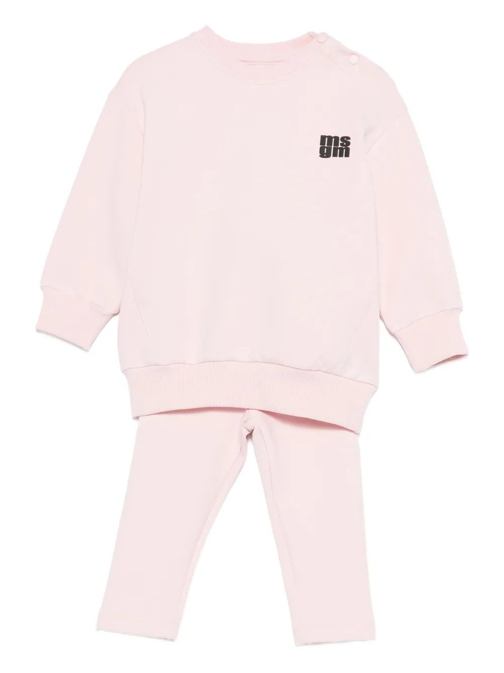 

Спортивный костюм с логотипом MSGM Kids, розовый