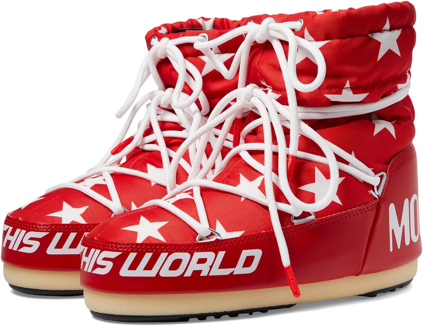 

Зимние ботинки Light Low Stars MOON BOOT, цвет Red/White