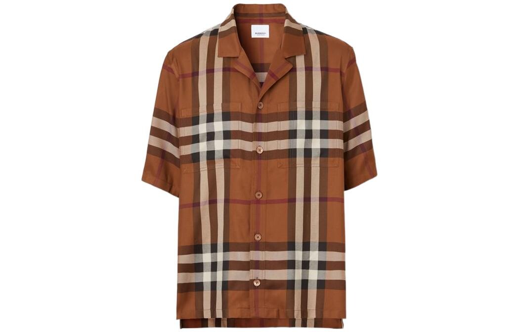 

Рубашка мужская темно-коричневая березовая Burberry, коричневый