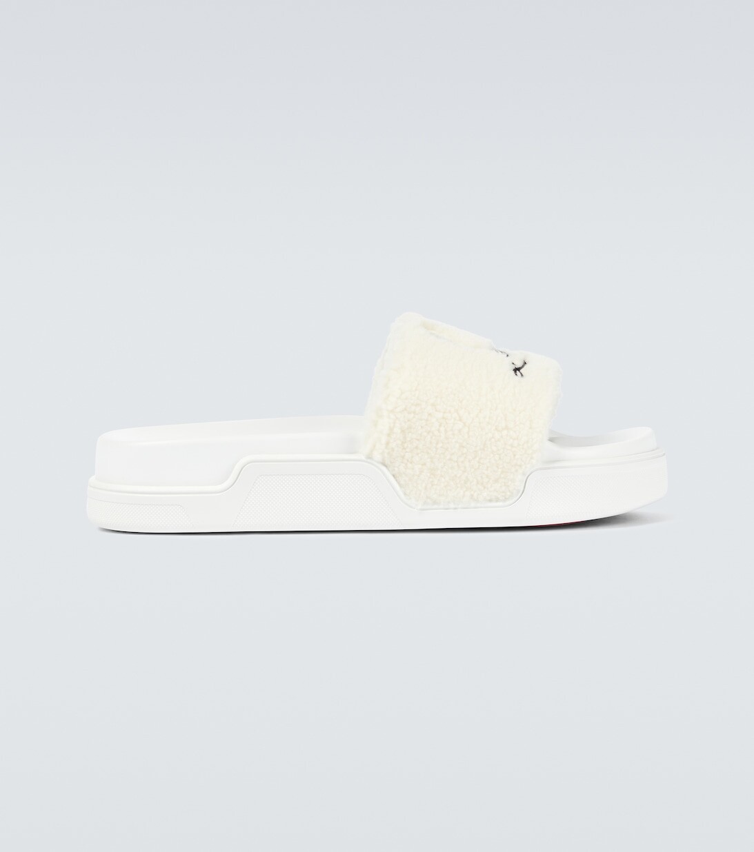 

Шлепанцы Navy Pool Christian Louboutin, белый