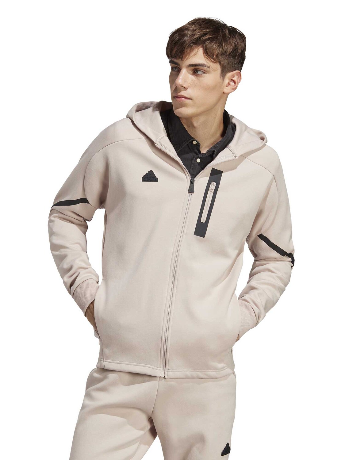 

Толстовка Adidas Sportswear Designed for Gameday, бежевый