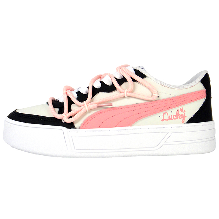 

Кроссовки Puma Skye Skateboarding Shoes Women's Low-top Pastel Yellow, черный