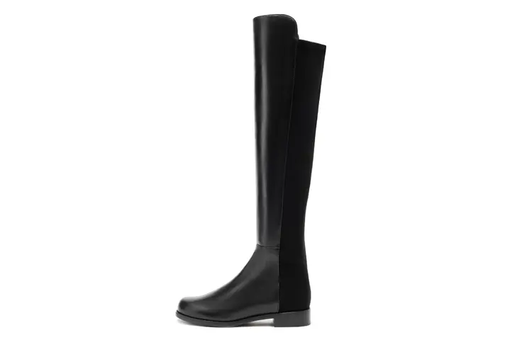 Сапоги женские Stuart Weitzman до колена кожаные, черный