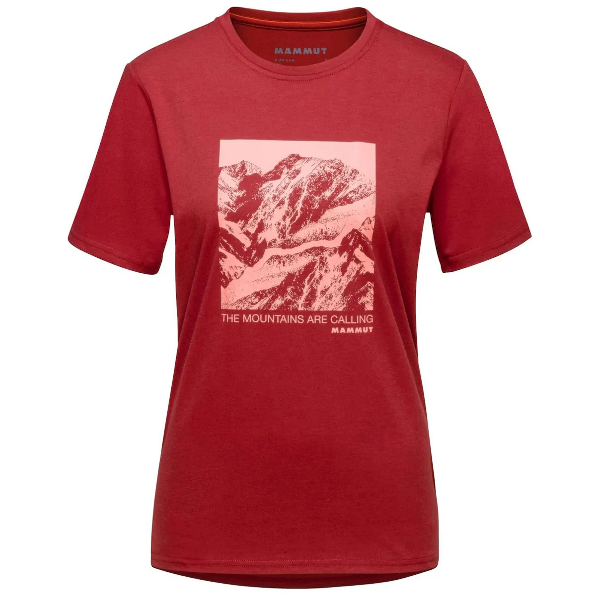 

Женская горная футболка CORE PANORAMA Mammut, красный