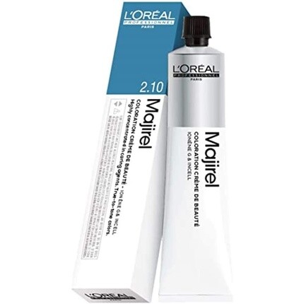

Перманентная краска для волос L'Oreal Professionnel Majirel номер 2.10, 50 мл, синевато-черный