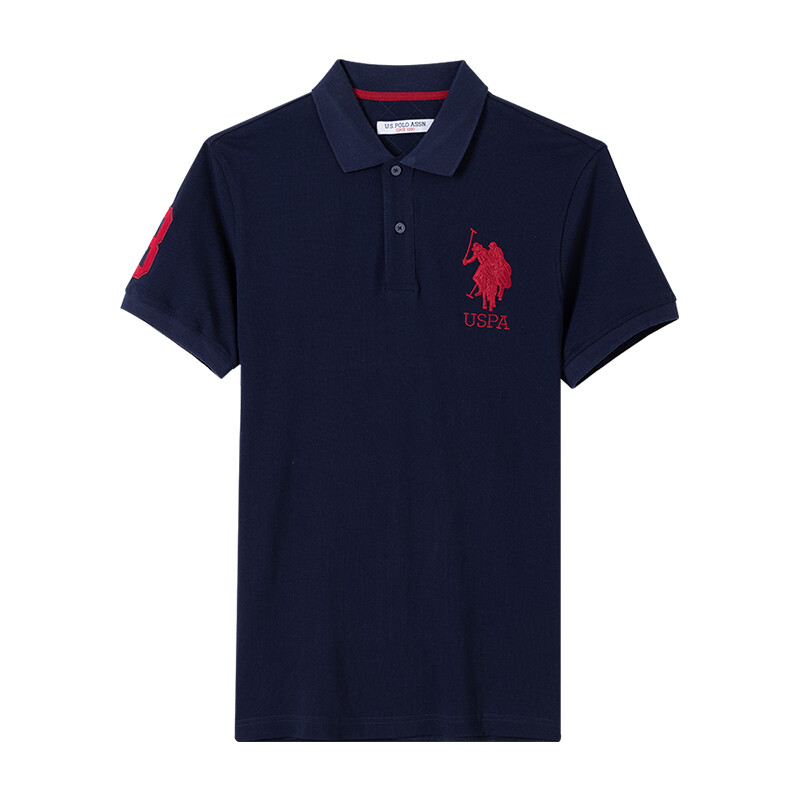 U.S. POLO ASSN. США ПОЛО ASSN. Мужская рубашка поло, Темно-серый — фото 4