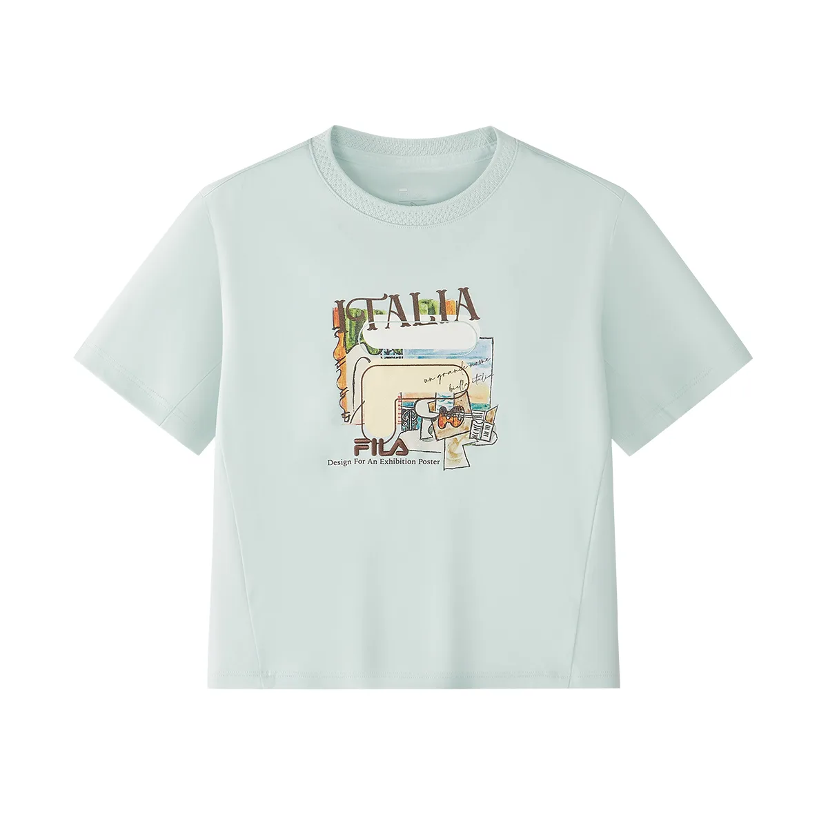 Детская футболка с коротким рукавом Sky Light Color FILA KIDS, sky светло-color