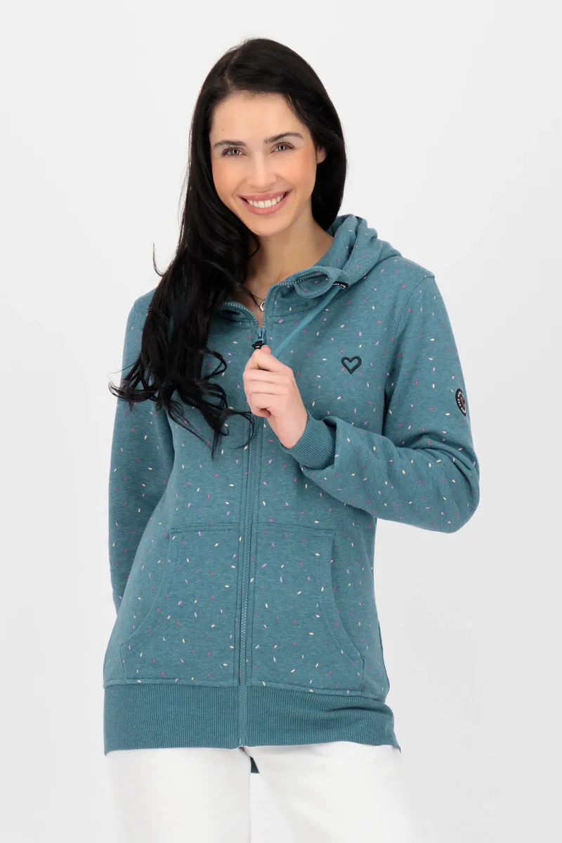 

Толстовка с капюшоном Alife & Kickin "YasminAK B Hooded Sweat Jacket Women", бирюзовый