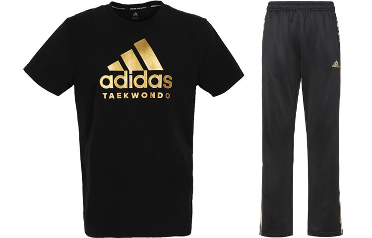 

Adidas Мужская повседневная спортивная одежда, Черное золото