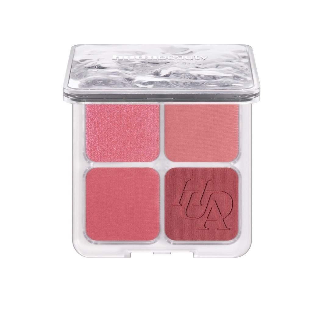 

Румяна filter blurring blushlighter palette Huda Beauty, rose berry, вес 7.5 гр.
