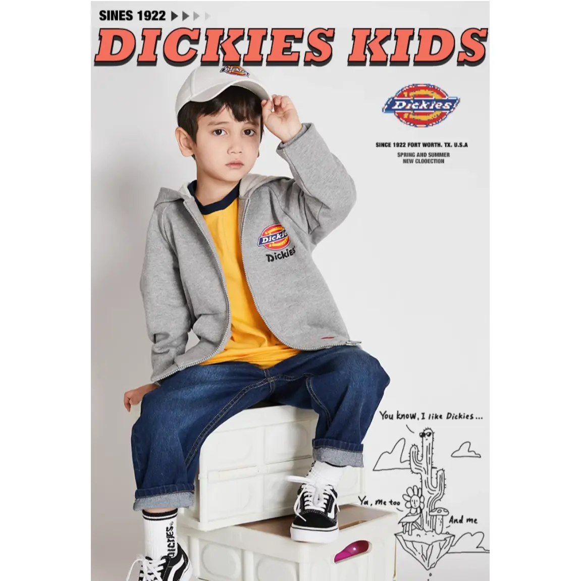 Детская куртка Dickies, синий — фото 3