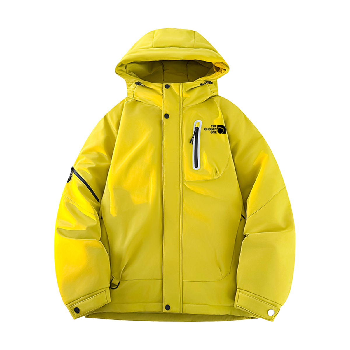 

Пуховики женские с капюшоном утепленные Others Disney, bright желтый