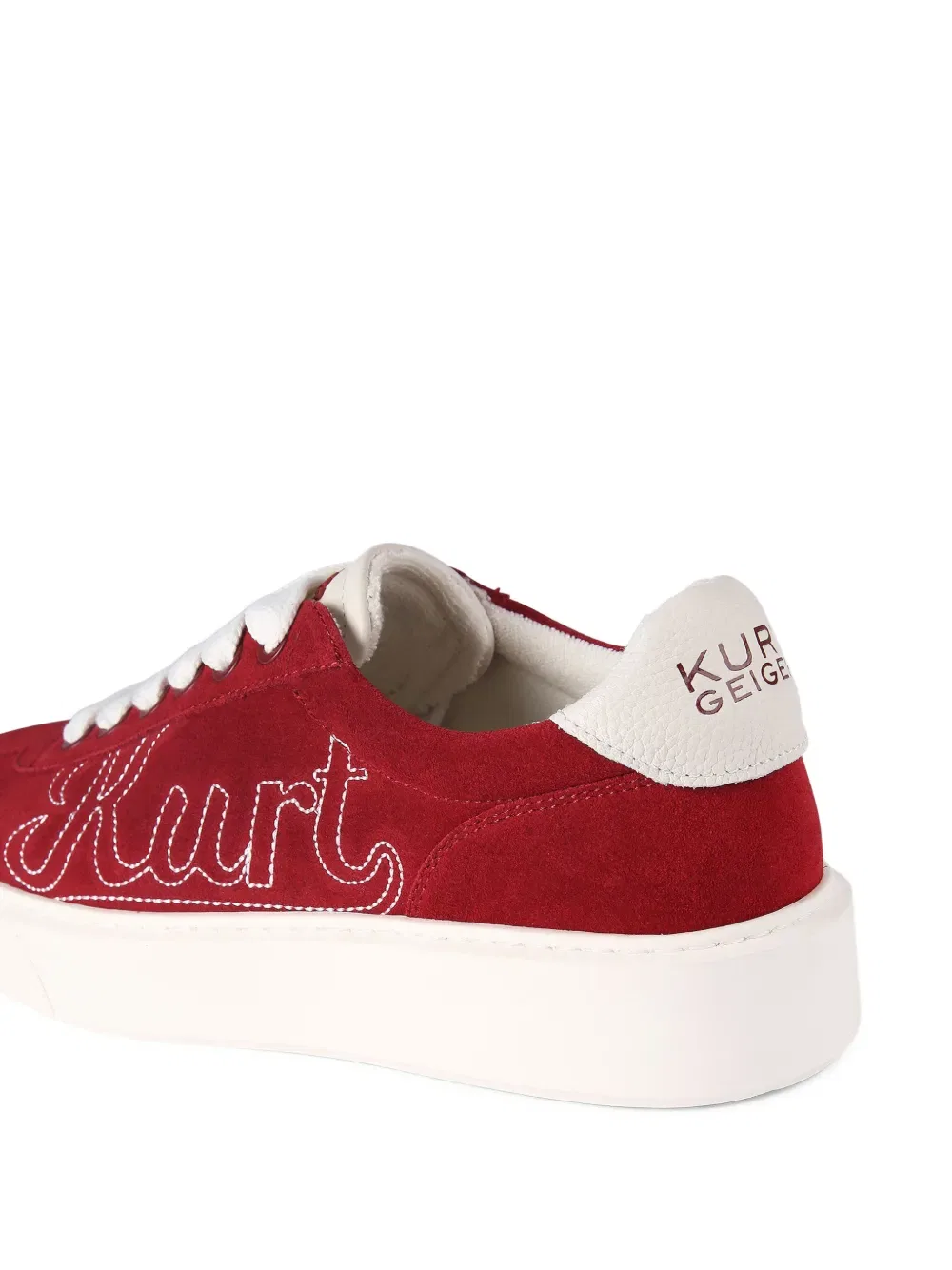 Ретро-кроссовки Albion с вышитым логотипом Kurt Geiger London, красный — фото 3