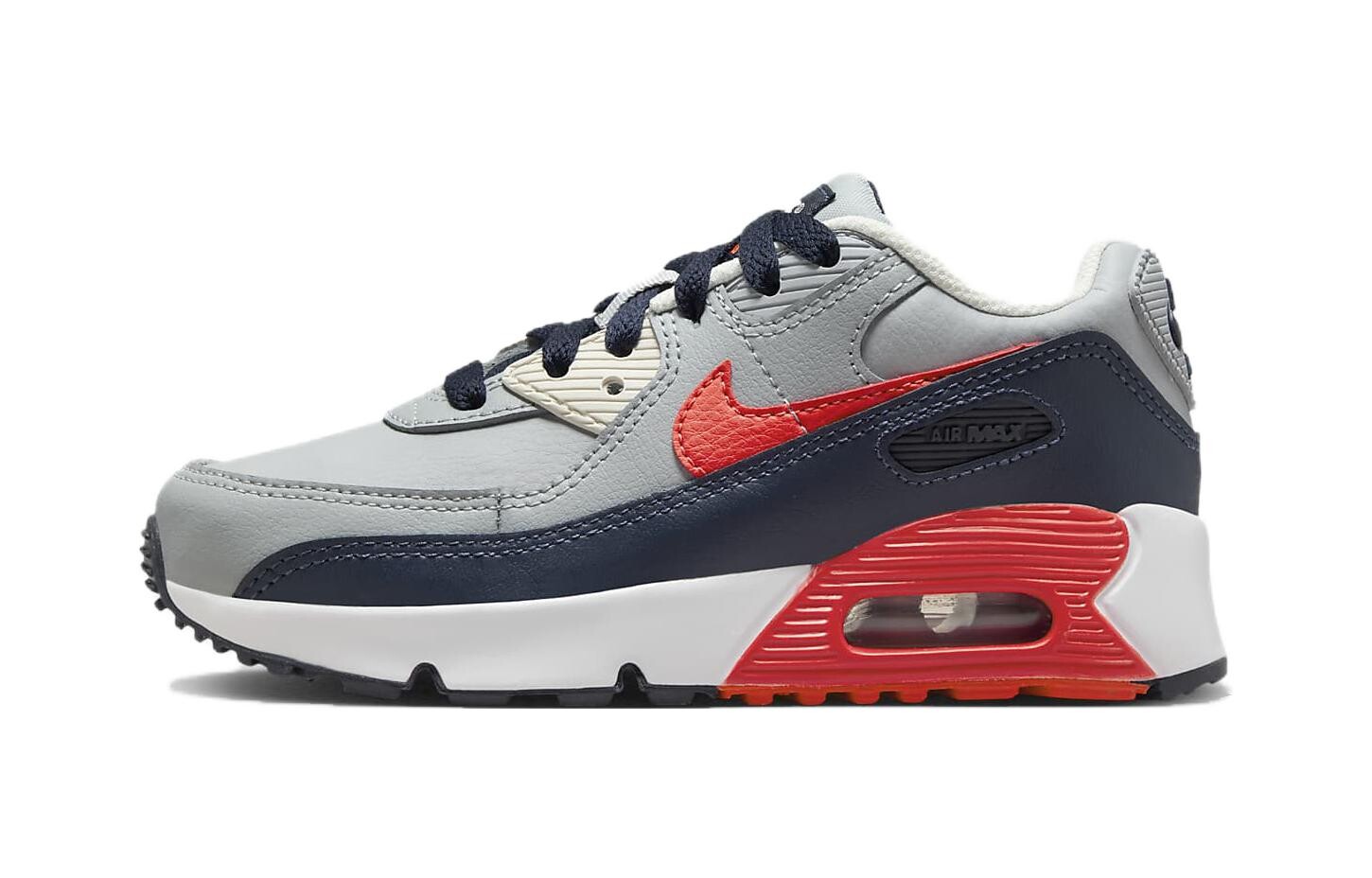 

Кроссовки Nike Air Max 90 LTR PS, серый/красный/черный