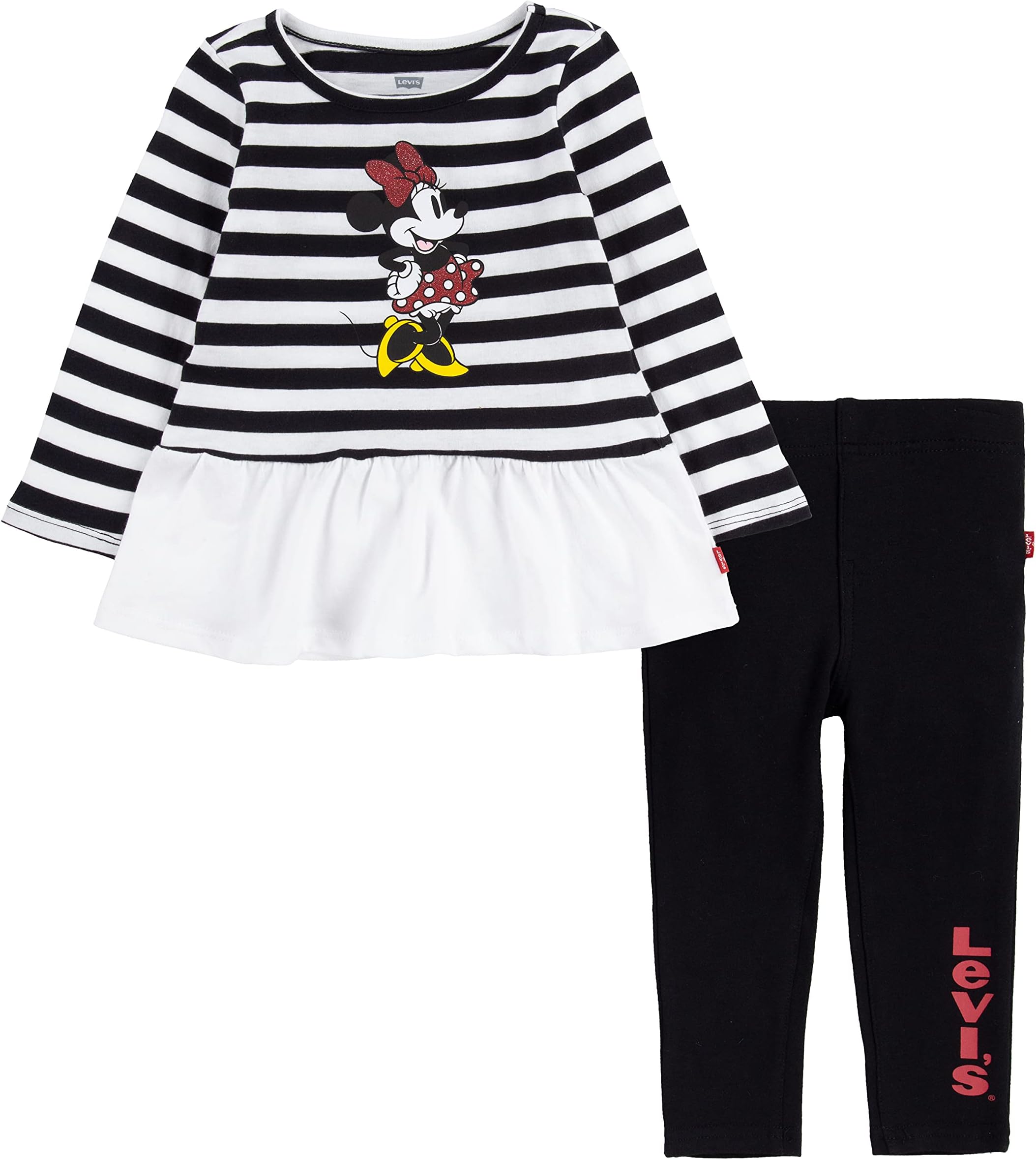 

Детский набор Levi'S Levi's x Disney Minnie Mouse T-Shirt and Leggings Set, черный