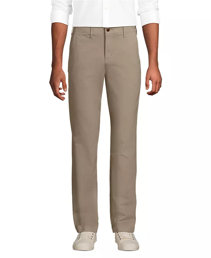 

Мужские повседневные удобные классические брюки чино Lands' End, загар/бежевый