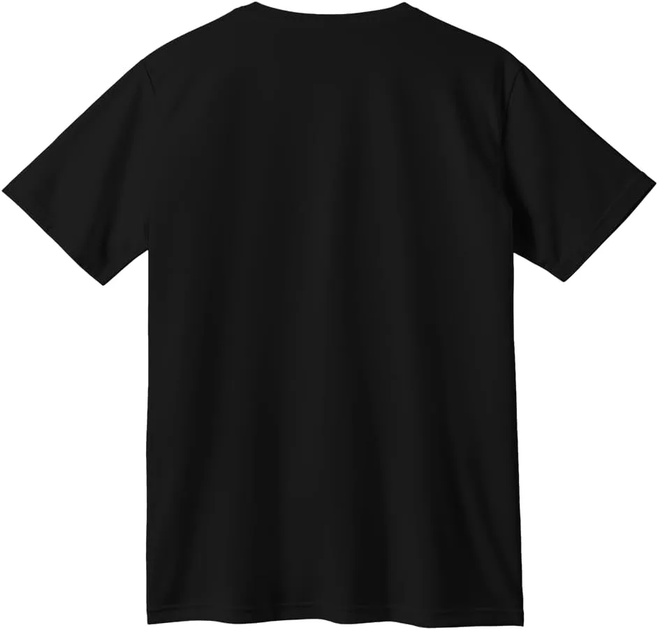 Generic Черная хлопковая футболка - Unisex простая и повседневная базовая модель с коротким рукавом — фото 3