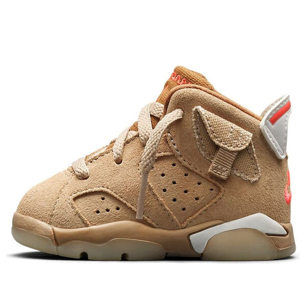 

Кроссовки 6 ретро x travis scott Air Jordan, коричневый
