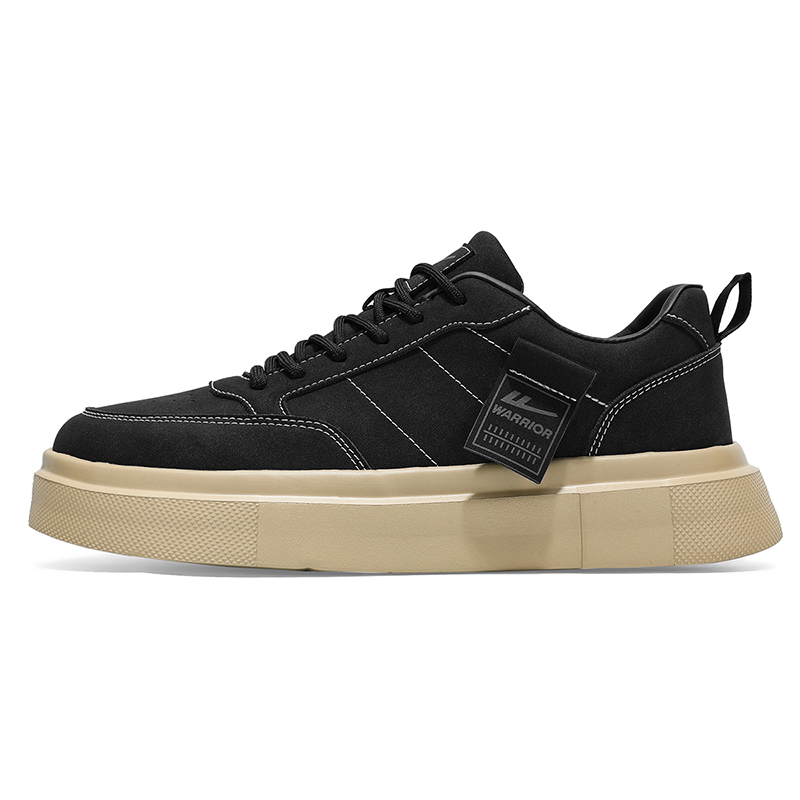

Warrior Low Top Skateboard Shoes Men's, 03 Black