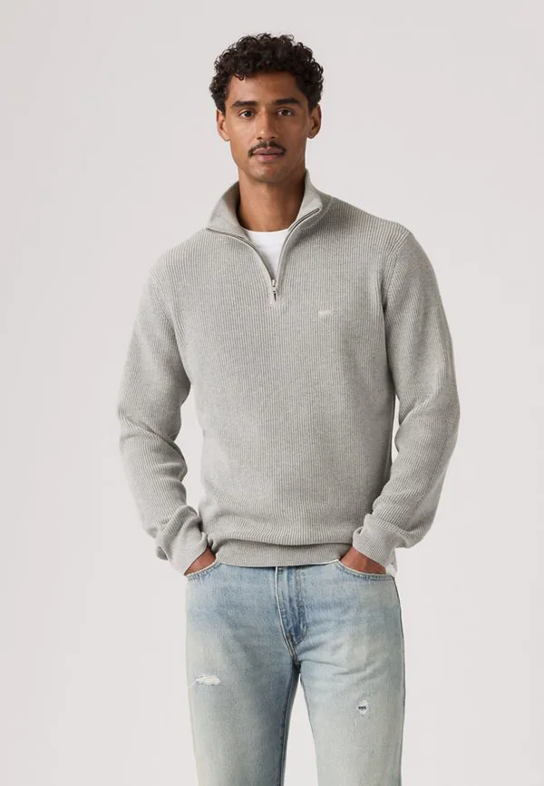 Свитер с застежкой-молнией на четверть длины Levi'S, Mid Tone Grey Heather — фото 2