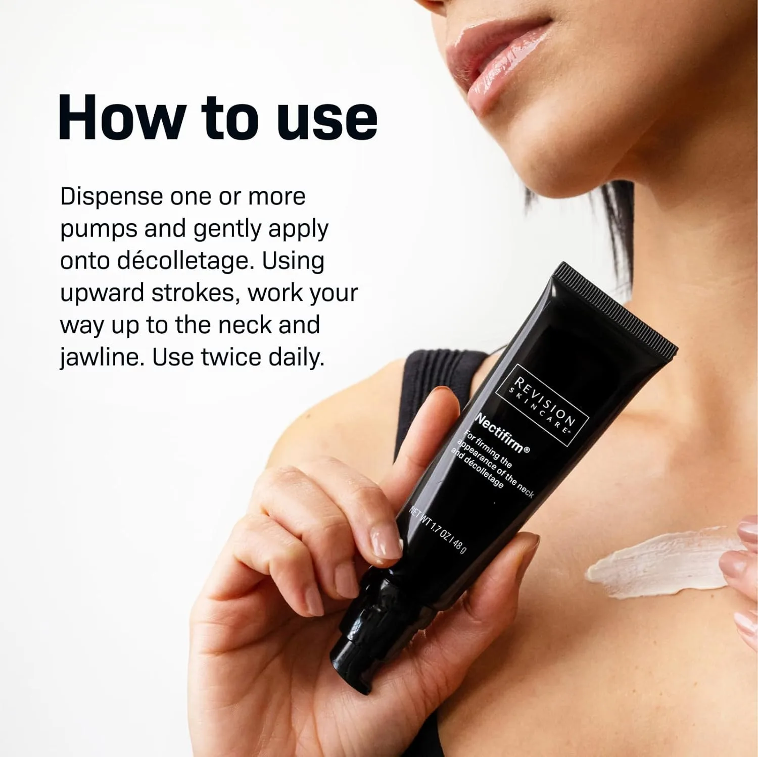 Крем для лица Revision Skincare — Для шеи Nectifirm Advanced - клинически доказано укрепляет, подтягивает и моделирует, 14.18 г — фото 3
