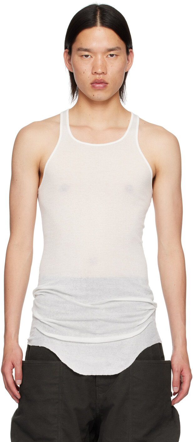 

Майка-топ Off-White Porterville Basic Rib Rick Owens, Milk