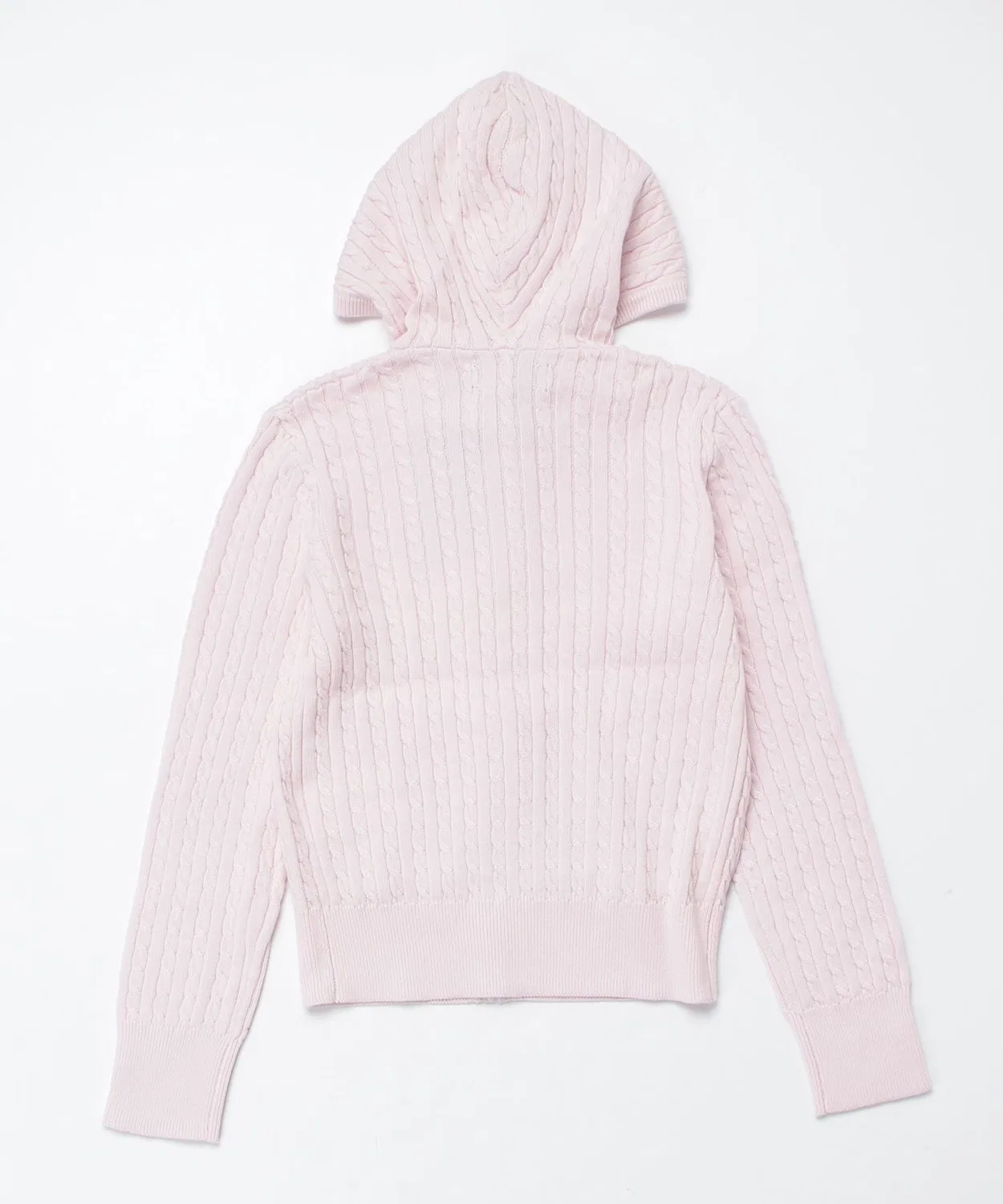 Флисовая кофта с капюшоном на молнии Ralph Lauren, розовая — фото 4