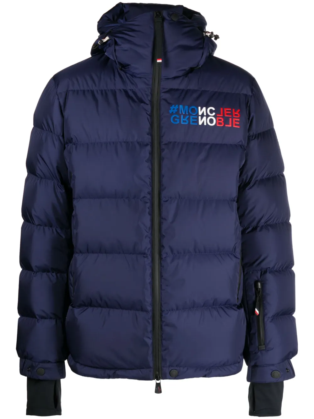 

Пуховик Isorno с логотипом Moncler Grenoble, синий