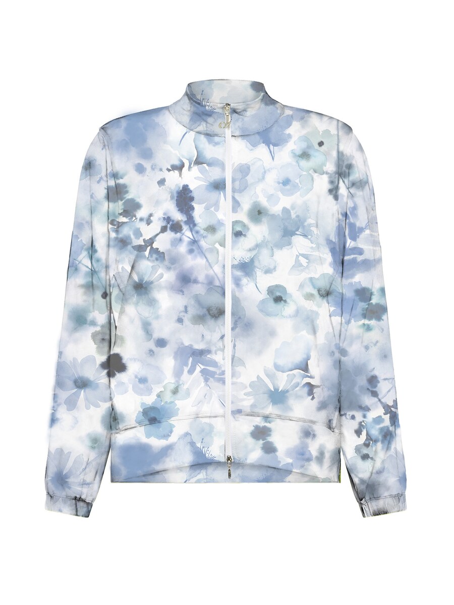 

Спортивная толстовка с капюшоном на молнии DEHA, темно-синий/светло-голубой