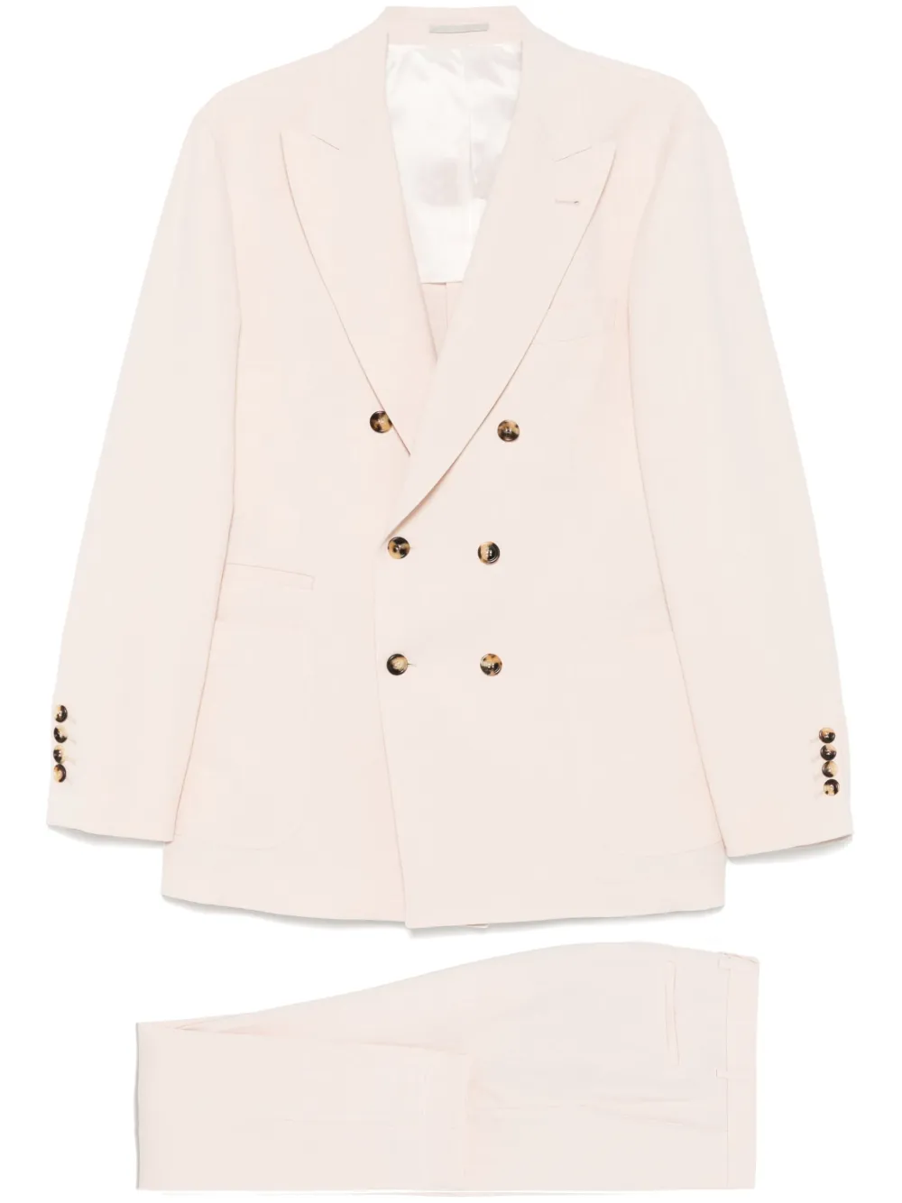 

Льняной костюм Brunello Cucinelli, розовый