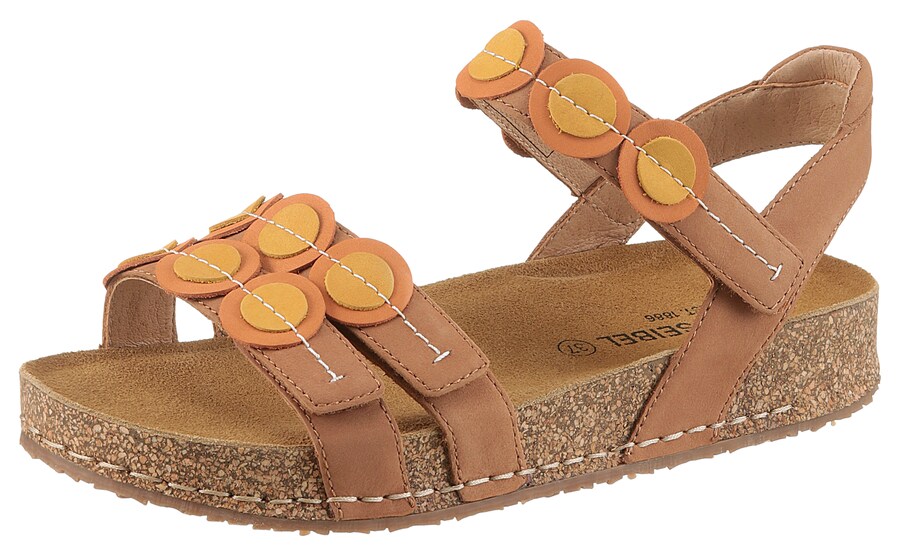 Сандалии с ремешками JOSEF SEIBEL, Caramel