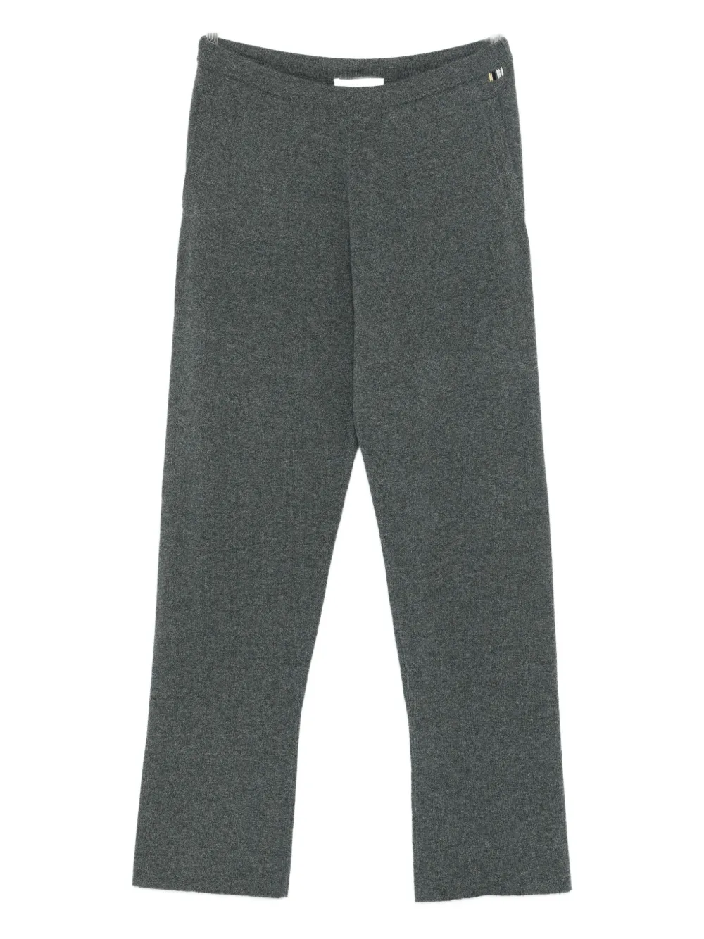 

Трикотажные брюки с вышитым логотипом extreme cashmere, серый