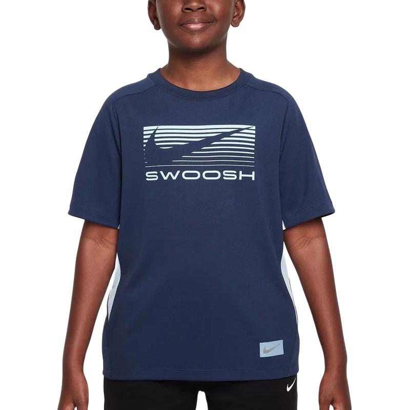 

Футболка для детей с круглым вырезом Moderate Nike, midnight marine синий/sky синий
