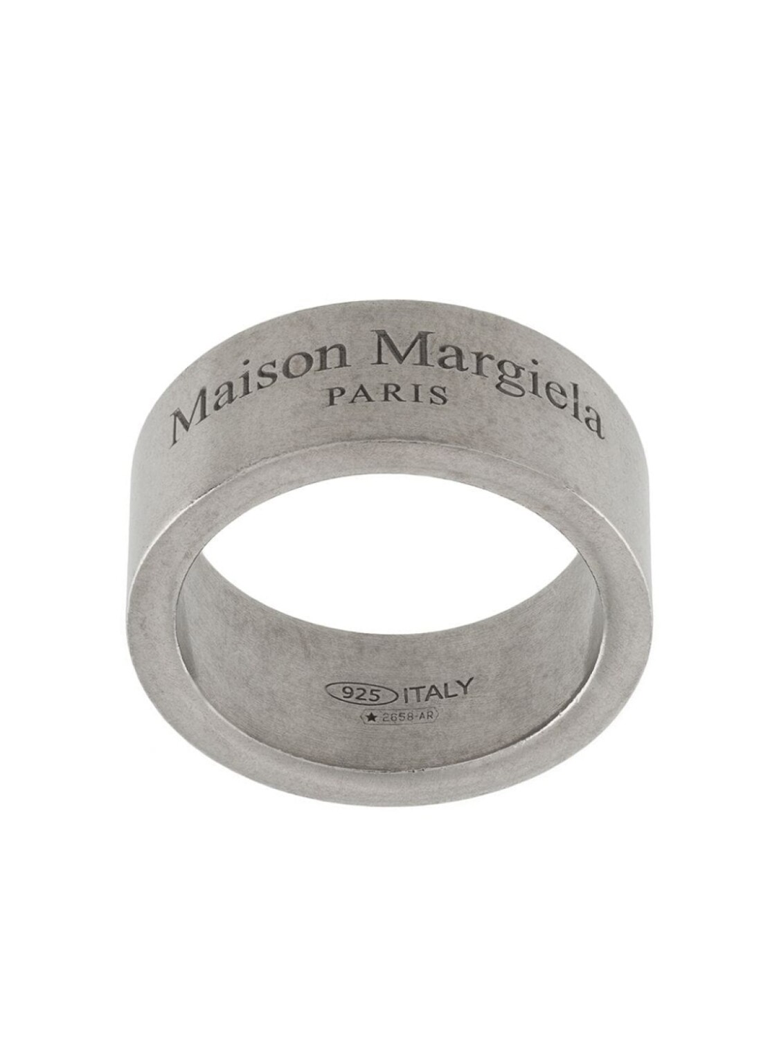 

Кольцо с гравировкой логотипа Maison Margiela, серебряный