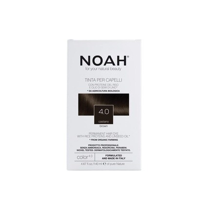 

Краска для волос № 4.0 Коричневая 140мл, Noah