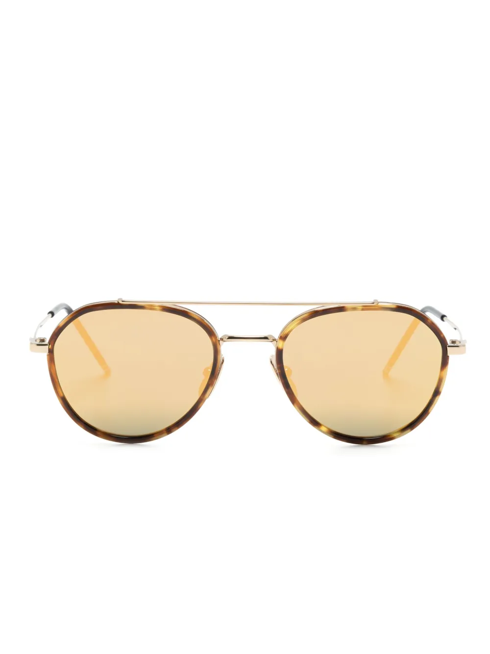 

Солнцезащитные очки-пилоты Thom Browne Eyewear, золотой