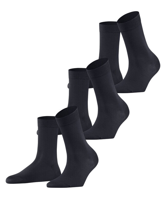 

Носки хлопковые на ощупь, 3 пары Falke, синий