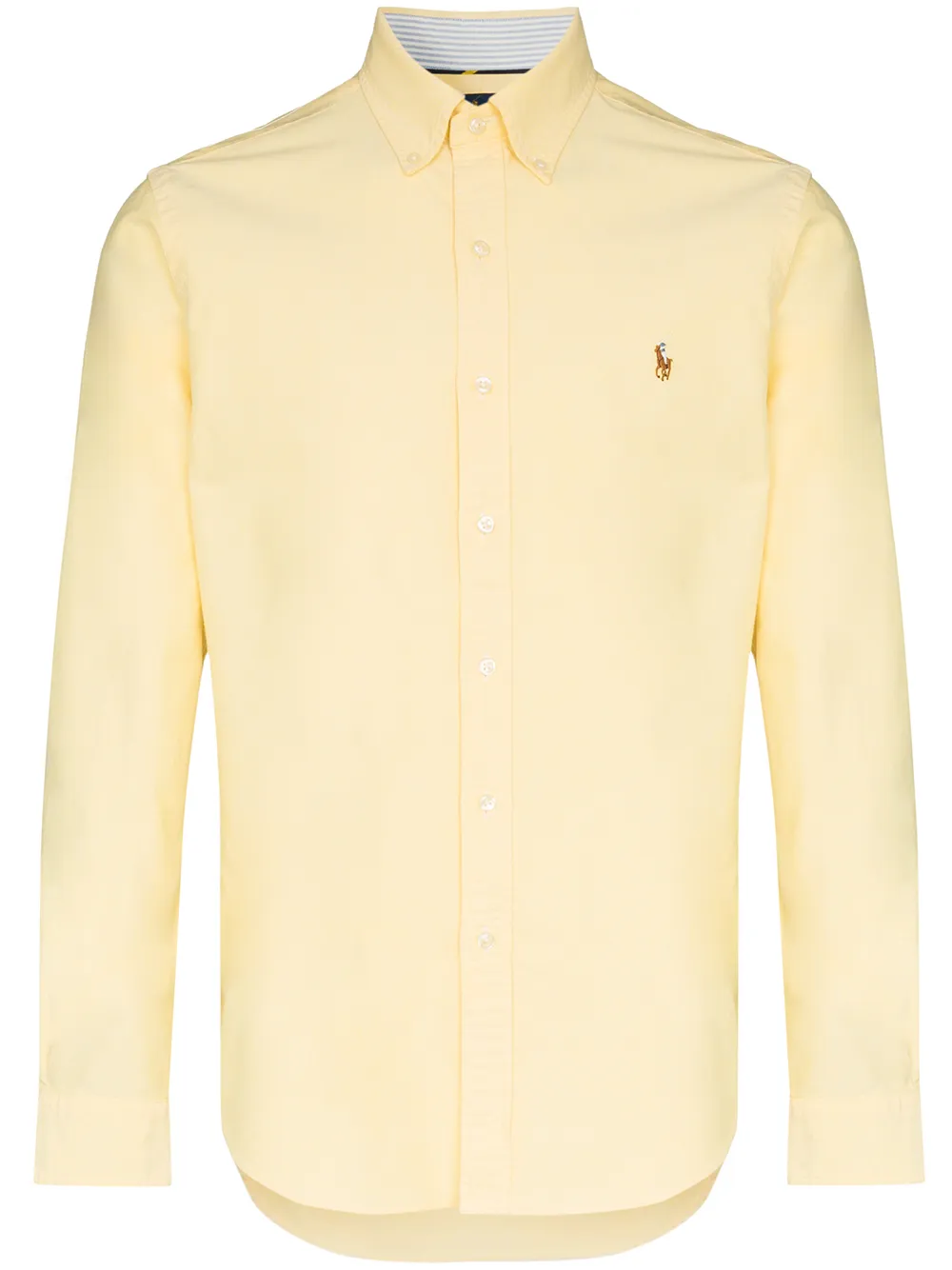 

Рубашка с вышитым логотипом POLO RALPH LAUREN, желтый