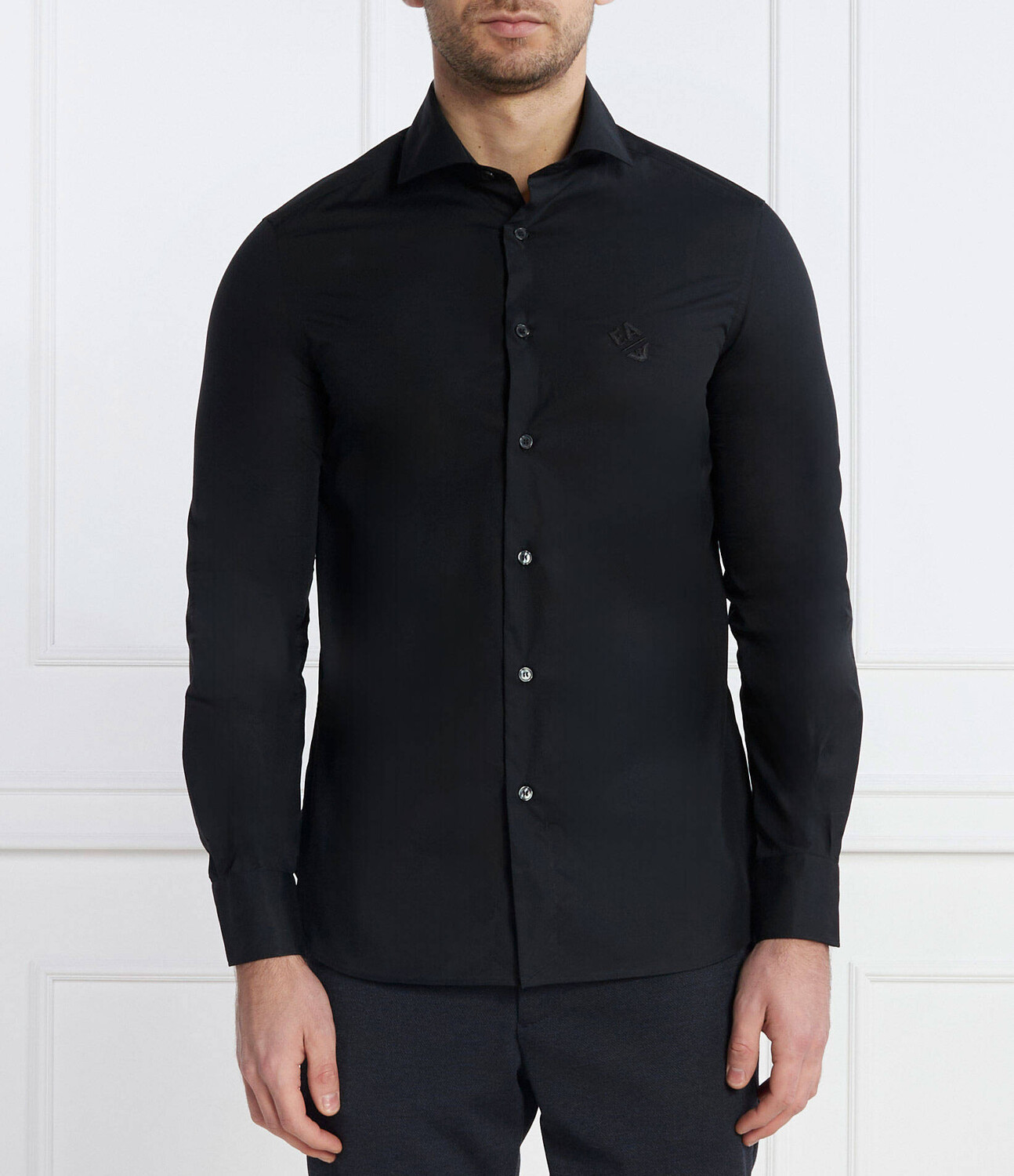 

Рубашка Emporio Armani Regular Fit, черный