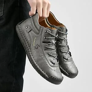 

Мужские повседневные кожаные туфли alcubieree, ботинки-чукка до щиколотки, слипоны, легкие лоферы, средний верх, для ходьбы и вождения, серый