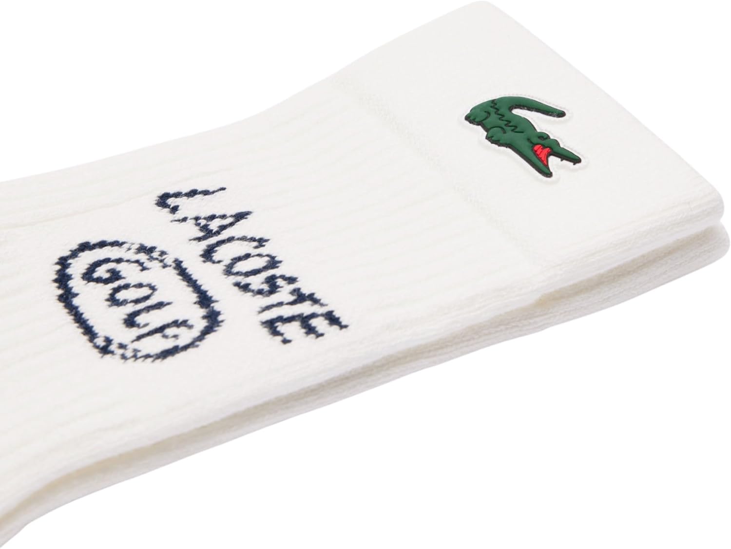 Мужские спортивные носки Lacoste Sport Bouclé Cotton Golf, White/Navy Blue — фото 3
