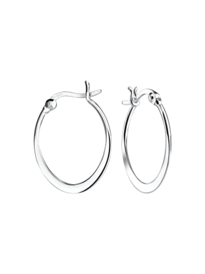 

Alexander York Серьги-кольца French Lock из серебра 925 пробы, комплект из двух серебряных элементов