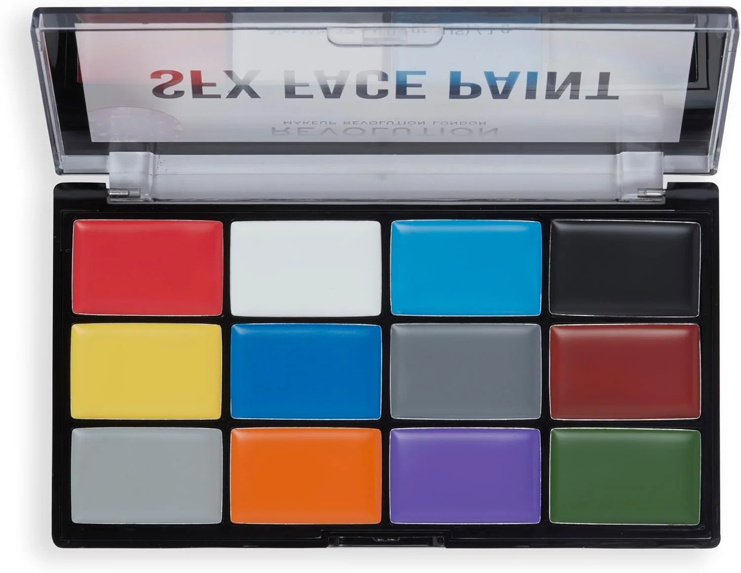 Палетка для лица Revolution Creator SFX Face Paint Palette, 12 оттенков, кремовая Revolution Beauty London — фото 2