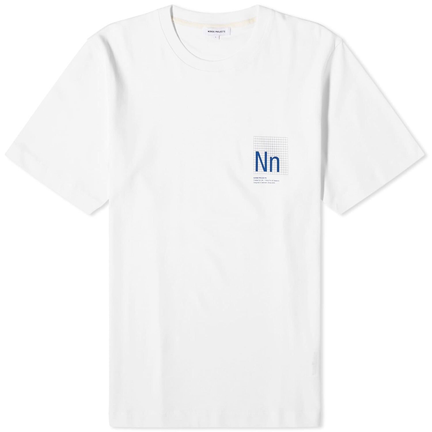 

Футболка Norse Projects Jakob Organic Interlock N Print, белый